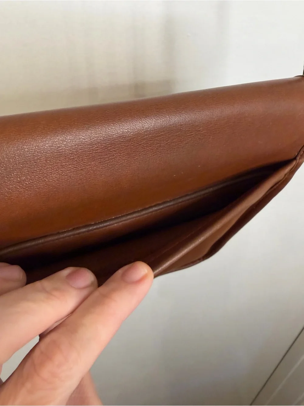 Coach Lindsay Crossbody Bag Vintage in British Tan Leather